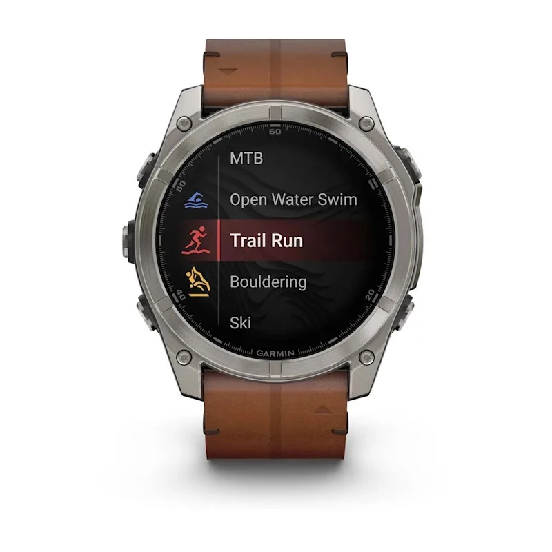 Garmin Fenix 8 3,56 cm (1,4) AMOLED 51 mm Digital 454 x 454 Píxeles Pantalla táctil Titanio Wi-Fi GPS (Satélite)