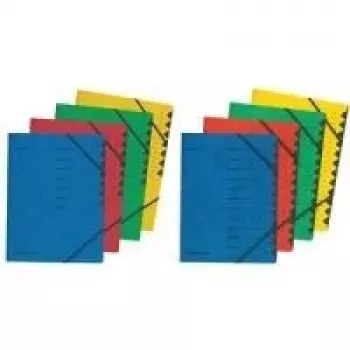 herlitz carpeta ampliable easyorga, A4, cartón, 12 compartimentos, azul