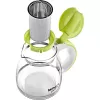 Jarra de cristal Lamart LT7028 verde transparente 13 cm de diámetro 155 mm de altura