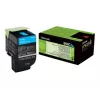 Cartucho de tóner Lexmark 802C 1 ud. original cian