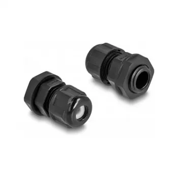 Prensaestopas DeLOCK EX M12 negro 2 uds. poliamida