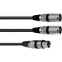 Cable de audio XLR de 3 polos 2 x XLR de 3 polos Negro Omnitronic 30225203