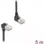 Cable de red DeLOCK RJ45 Cat.6A S/FTP fino 90° 5 m Negro