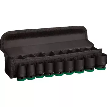 Set de llaves de impacto Bosch Powertools PRO 1/2 inch 9 piezas, negro
