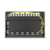 Panel ciego DELOCK de 6 puertos para módulos Keystone RJ, negro, metal, para montaje en mesa/pared/carril DIN