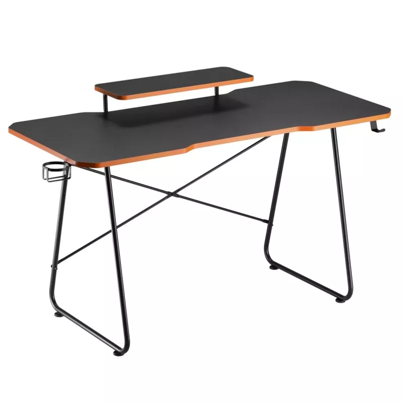 Escritorio gaming Maclean NanoRS con soporte para monitor máx. 50 kg altura 850 mm Negro RS170, mesa gaming, Negro