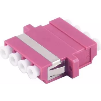Adaptador de fibra óptica S/CONN 07-60043 LC violeta multimodo 1 ud.