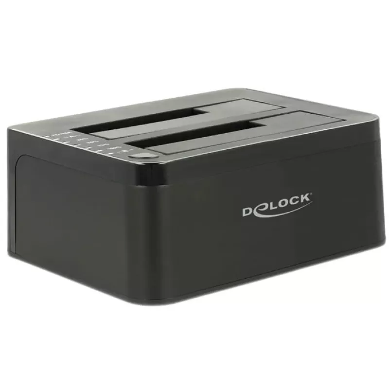 Delock USB 3.0 estación de acoplamiento dual para 2x SATA HDD / SSD con función de clonación