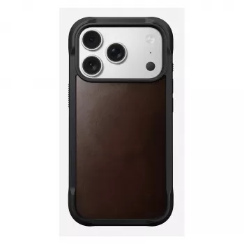Funda para móvil Nomad Rugged Leather Case para iPhone 17 Pro, 6,3