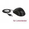 Ratón DeLOCK 12548 Office zurdo USB Type-A óptico 2400 DPI