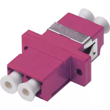 Acoplador de fibra óptica Digitus dúplex LC a LC MM OM4