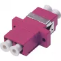 Acoplador de fibra óptica Digitus dúplex LC a LC MM OM4