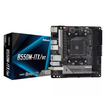 Placa base ASRock B550M-ITX/ac AMD B550 Socket AM4 Mini ITX