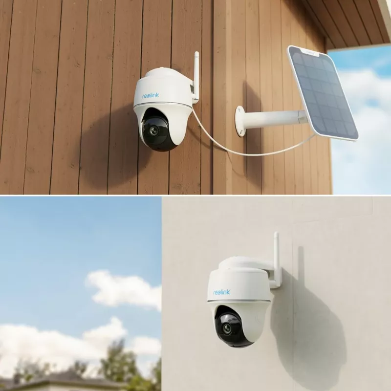 Cámara de vigilancia IP Reolink Argus B420 3MP exterior batería Wi‑Fi función de giro e inclinación, 5200 mAh, IP65, ángulo de visión 110°