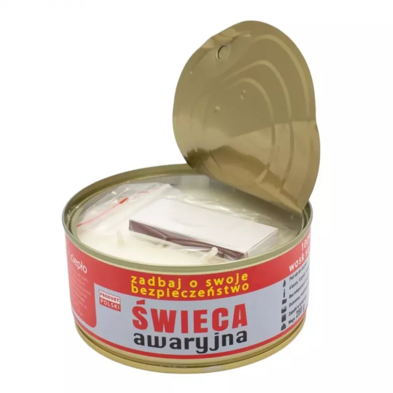Vela de supervivencia HASKE Pro para emergencias 280 g, 48 h