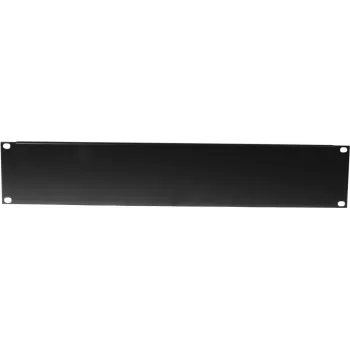 Placa frontal Omnitronic Z-19U acero negro 2U — frontal de rack de acero de 19