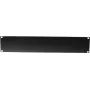 Placa frontal Omnitronic Z-19U acero negro 2U — frontal de rack de acero de 19