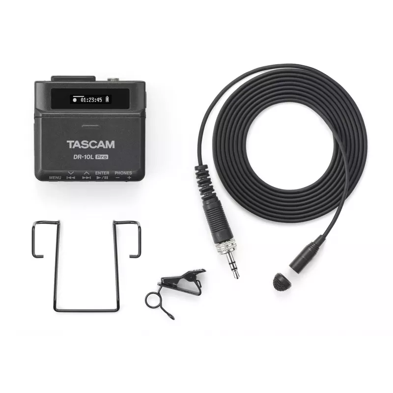 Tascam DR-10L Pro grabadora digital portátil con micrófono de solapa