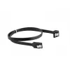 Cable SATA III LANBERG CA-SASA-13CU-0050-BK 0,5 m, SATA 7 pines a 7 pines, 6 Gbit/s, negro
