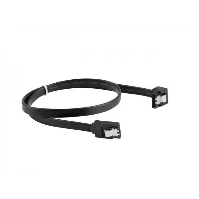 Cable SATA III LANBERG CA-SASA-13CU-0050-BK 0,5 m, SATA 7 pines a 7 pines, 6 Gbit/s, negro