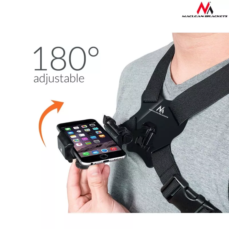 Soporte de pecho tipo funda para móvil y cámara deportiva MC-773