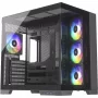 Caja PC Silentware View A-RGB negra VIEWSchwarz — caja mid-tower con iluminación A-RGB