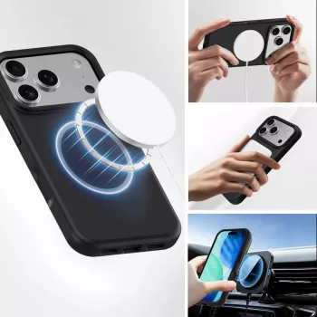 Funda tipo border 4smarts Cupertino iPhone 17 Pro negra 16 cm