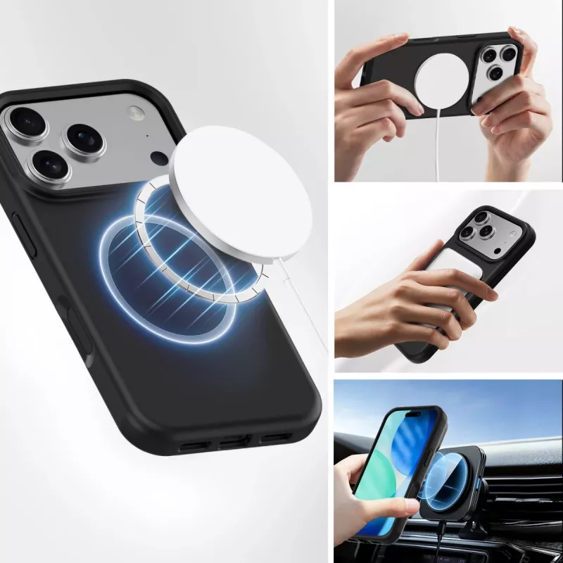 4smarts Silicone Case Cupertino 541570 funda para Apple iPhone 17 Pro, compatible con MagSafe