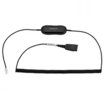 Jabra GN1218 AC 2m espiral, cable, negro