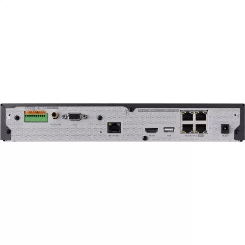 Grabador de vídeo en red – 4 canales – 50 Mbit/s – 1x SATA – HDMI – sin disco duro – Switch PoE
