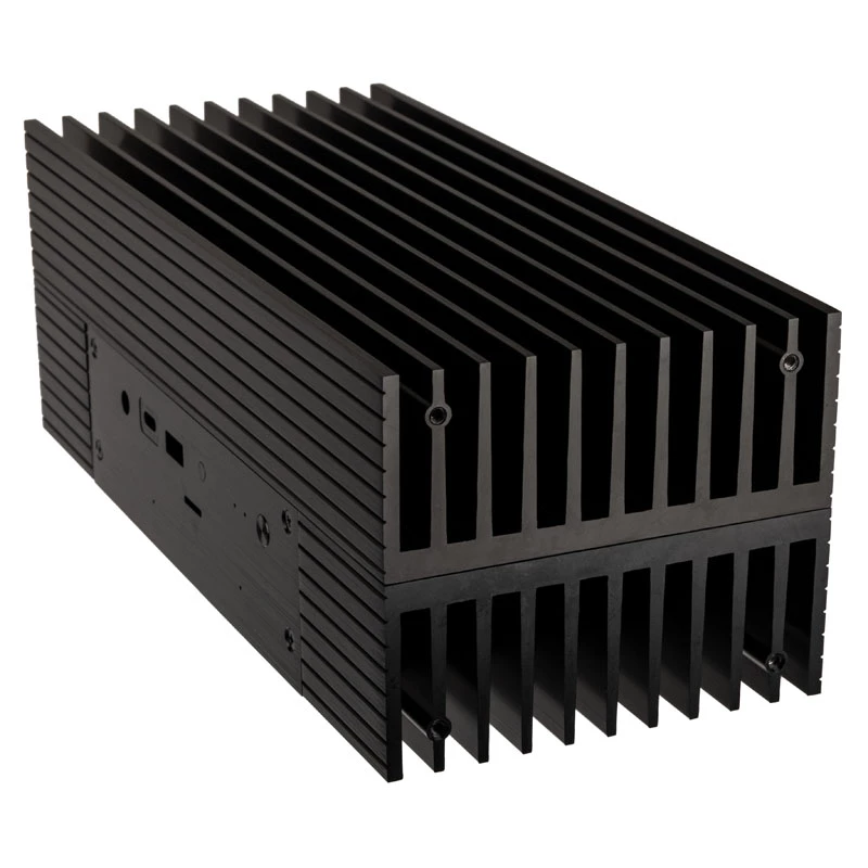 Akasa Turing A50 MKII - Ultra Small Form Factor (USFF) - PC - Negro - Aluminio - Oficina en casa - Kensington