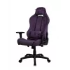 Silla gaming Arozzi Torretta SoftFabric Morado – diseño ergonómico, reposabrazos ajustables, respaldo reclinable