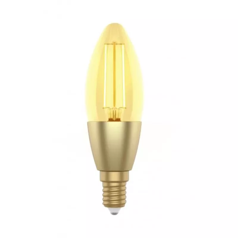 WOOX R5141 Bombilla LED filamento Smart Candle C37, Wi-Fi, E14, 4,9W, 470 lm, blanco cálido 2700K