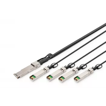 Cable Direct Attach Digitus 40G QSFP+ a 4x SFP+ 3m