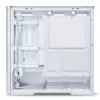 Caja de PC Midi Tower Lian Li LANCOOL 207 — blanca, panel transparente, compatible con ATX/MicroATX/MiniITX, sin fuente de alimentación