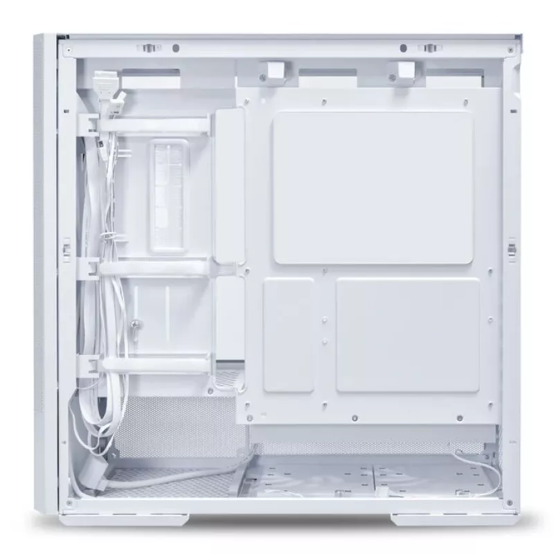 Caja de PC Midi Tower Lian Li LANCOOL 207 — blanca, panel transparente, compatible con ATX/MicroATX/MiniITX, sin fuente de alimentación