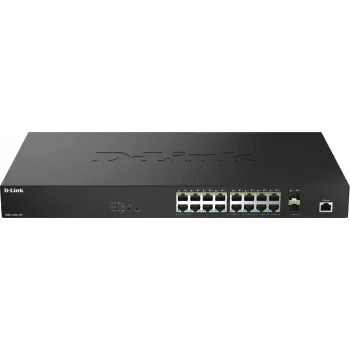Switch Smart Managed D-Link 18 puertos 2.5G Multi-Gigabit PoE++ con 2 puertos 10G SFP+
