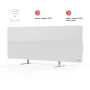 AENO Premium Eco Smart Heater, 700W, vidrio templado, tipo de calefacción infrarrojo+convección, tipo de enchufe: Europa (tipo E/F), BLANCO