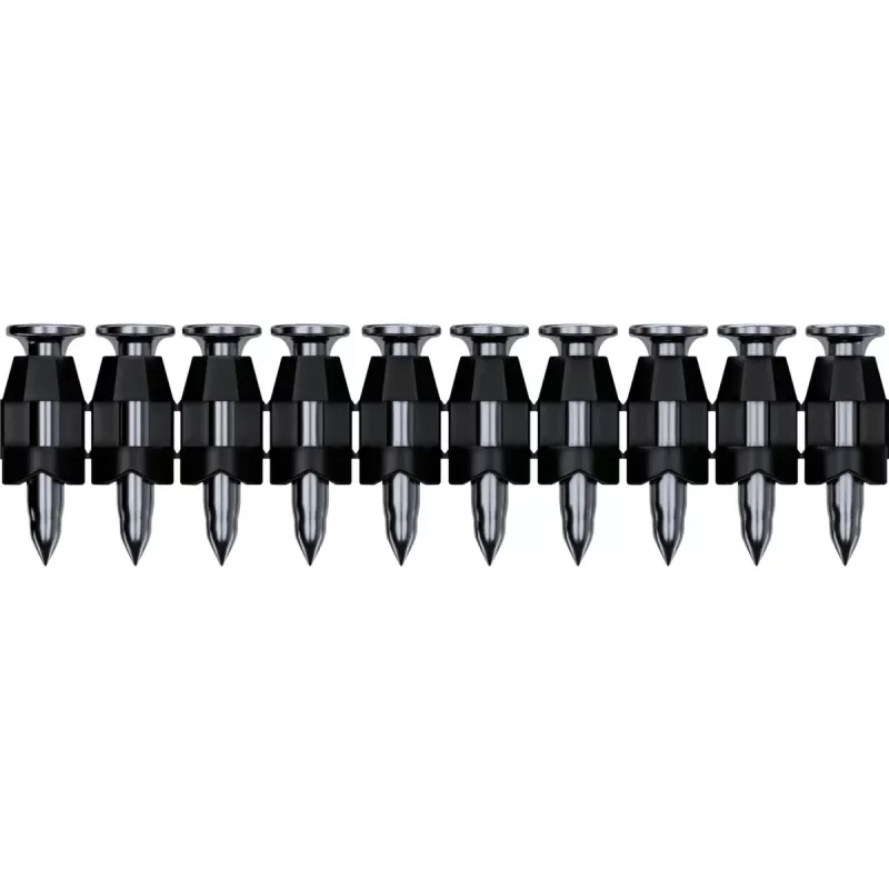 Clavos de tira Bosch cabeza redonda NM-19, clavos de acero de 19 mm para clavadora de hormigón a batería