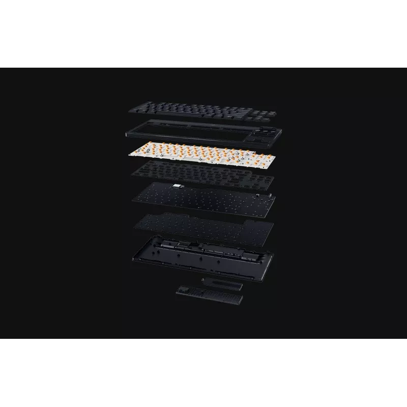 Razer BlackWidow V4 Low-Profile Tenkeyless HyperSpeed teclado gaming, interruptores verdes, distribución US