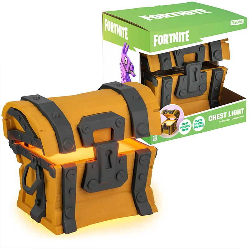 Lámpara de mesa Paladone Fortnite Chest Light – lámpara LED temática de novedad