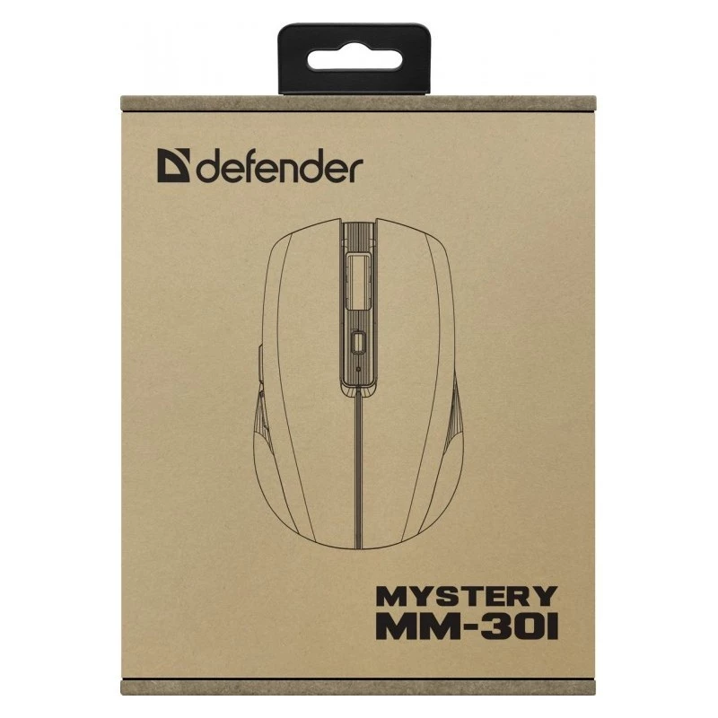 Ratón DEFENDER MYSTERY MM-301 RF+BT LILA 1600dpi 6T