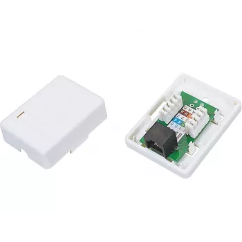 Alantec GN001 Conector de cable RJ45 blanco