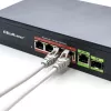 Switch Ethernet PoE QOLTEC 52296 — 4 puertos RJ45 PoE, 1 uplink RJ45