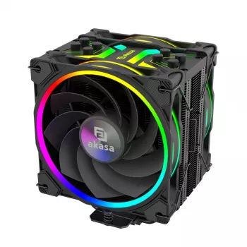 Disipador CPU Akasa H4 Plus + ventilador AR12 Reverse Blade