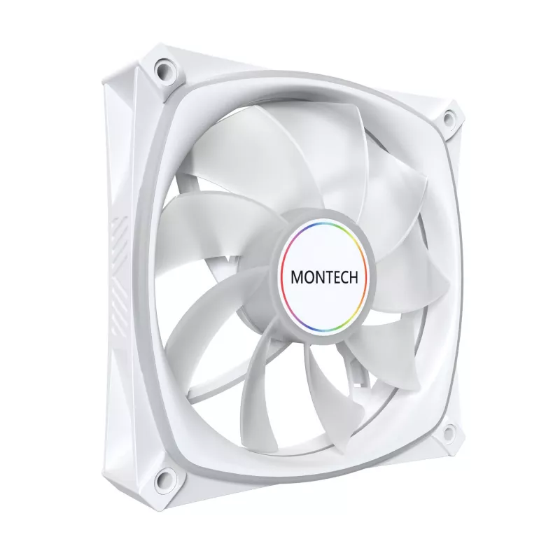 MONTECH RX120 PRO blanco 120mm ARGB Reverse Blade pack de 3