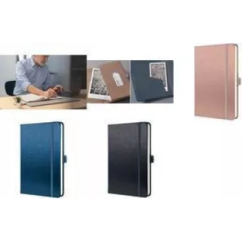 Cuaderno Sigel CO405 Conceptum A5 rayado 97 hojas gris — páginas rayadas, cosido con hilo