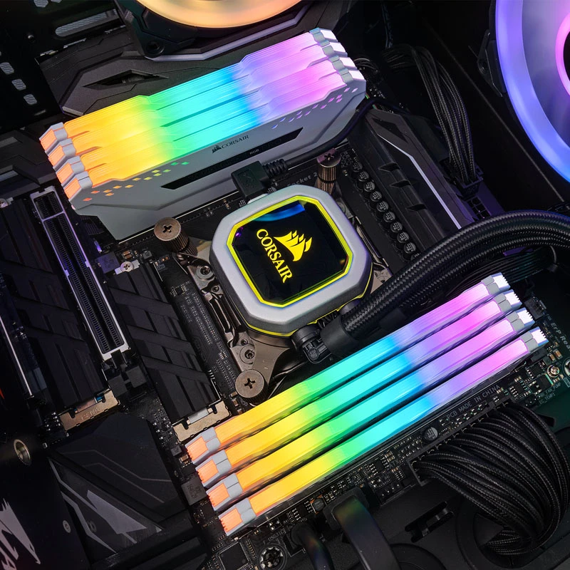 Kit de ampliación de iluminación RGB universal para pieza de carcasa de PC Corsair CMWLEKIT2W
