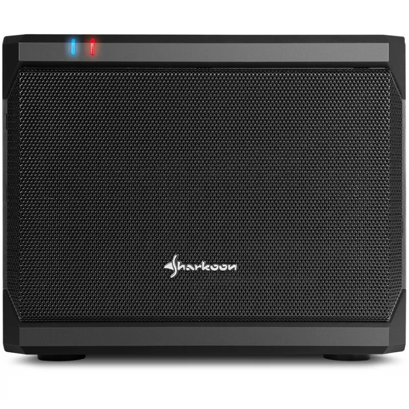 Sharkoon QB One negro - Midi/Minitower ITX, Mini-ITX 3,5 - Fuente de alimentación de PC/servidor refrigeración - USB, USB 2.0, USB 3.0
