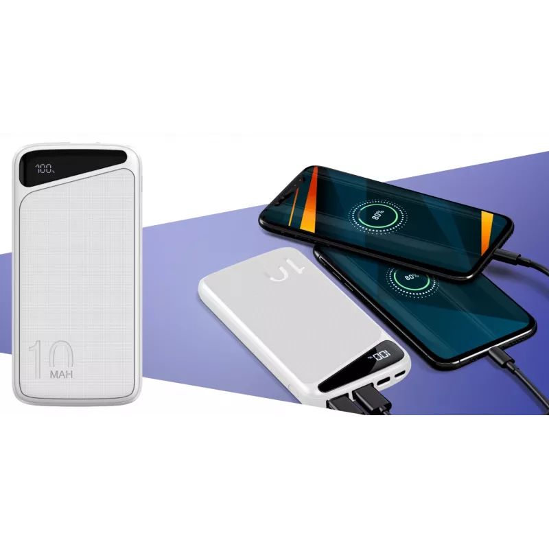 Batería externa portátil Navitel PWR10 MX BLANCO 10000 mAh